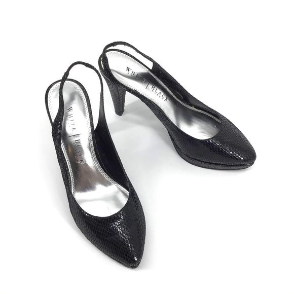 White House Black Market Shoes - White House Black Market Leather Sling backs